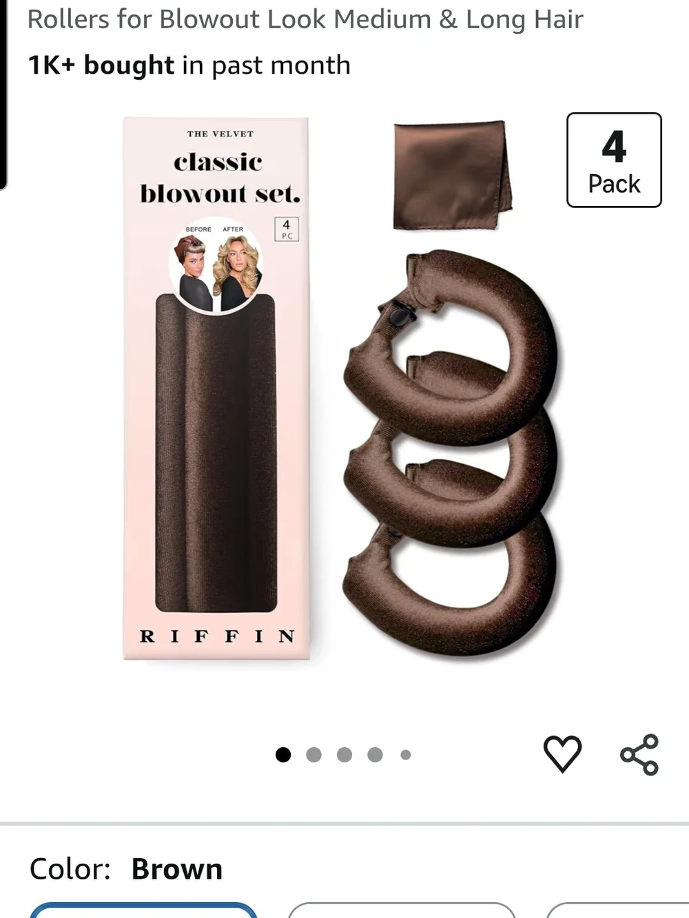 Yoshuyuki Velvet Classic Blowout Set - Brown (4 Pack)..unopened!!!!